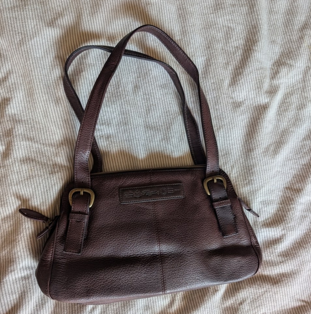 Fossil Brown Leather Shoulder Bag
